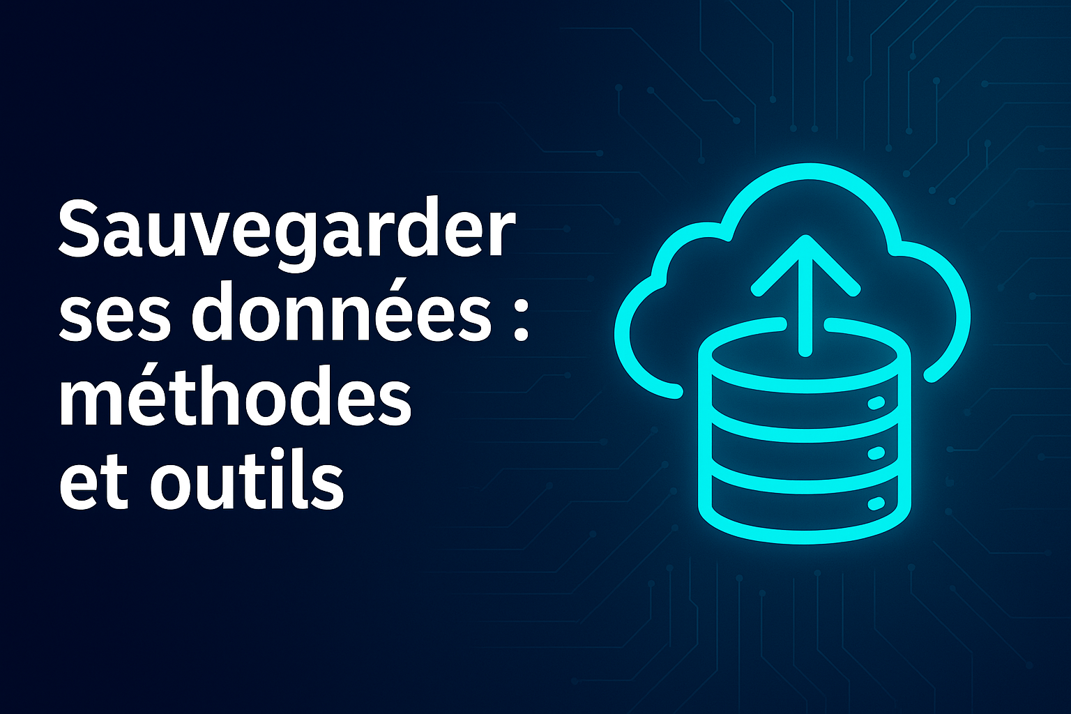 Sauvegarder ses données importantes